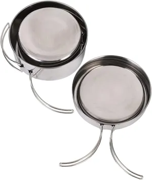 HANABASS 4-Piece Camping Cookware Lightweight Easy to Clean -one Cooking Set for Outdoor Home Use