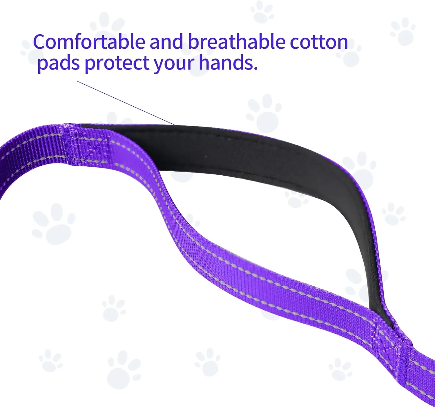 ​Hands Free Dog Leash for Large Dogs ​Adjustable 6 to 9 Feet ​Heavy Duty with ​No Pull Bungee & ​Reflective Ideal for ​Running, ​Jogging, ​Leash ​Carabiner for Ultimate Convenience Purple