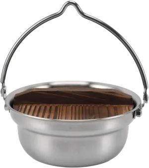 Hanging Camping Pot, Camping Pot Cookware 304 Stainless Steel Unique for Picnic