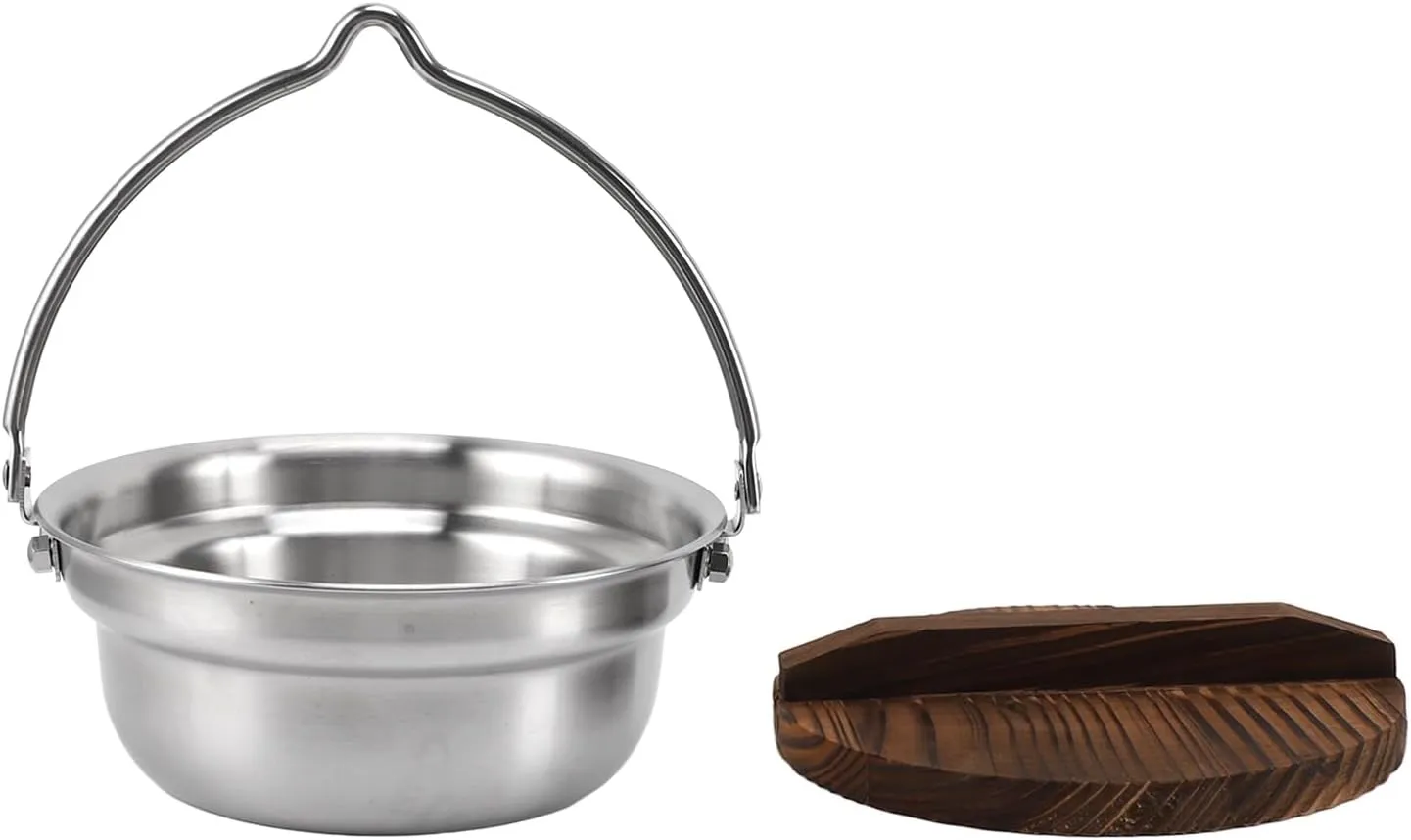 Hanging Camping Pot, Camping Pot Cookware 304 Stainless Steel Unique for Picnic