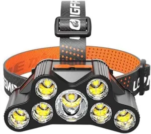 Headlight 52000 Strong Light Night Fishing All Night Long Range Long Range Rechargeable Head Wear Portable Headlight