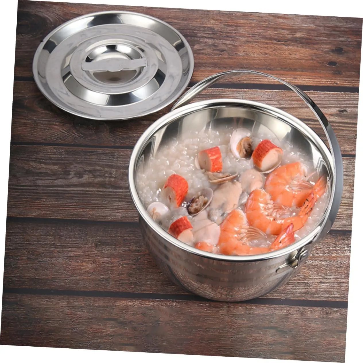 Healifty 1pc High Capacity Non Stick Stew Pot Kitchenware for Household Use Outdoor Camping Efficient Cooking Lightweight Easy to Carry