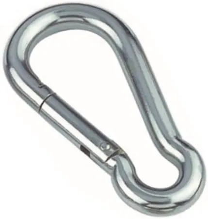 Heavy Duty 5.5" Carabiner Snap Hook 316 Stainless Steel Marine Grade 4180 BP