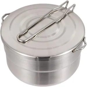 Hemoton Lightweight Outdoor Cooking Pot Stainless Steel Camping Cookware for Hiking Backpacking and Picnics Non-Stick Design for Use