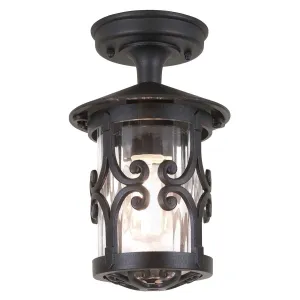 Hereford 1 Light Porch Lantern | Black