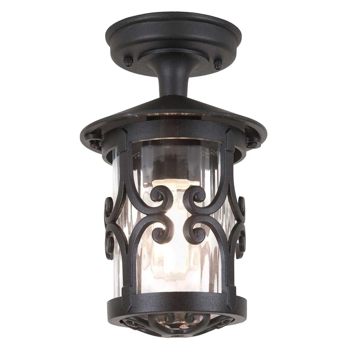 Hereford 1 Light Porch Lantern | Black