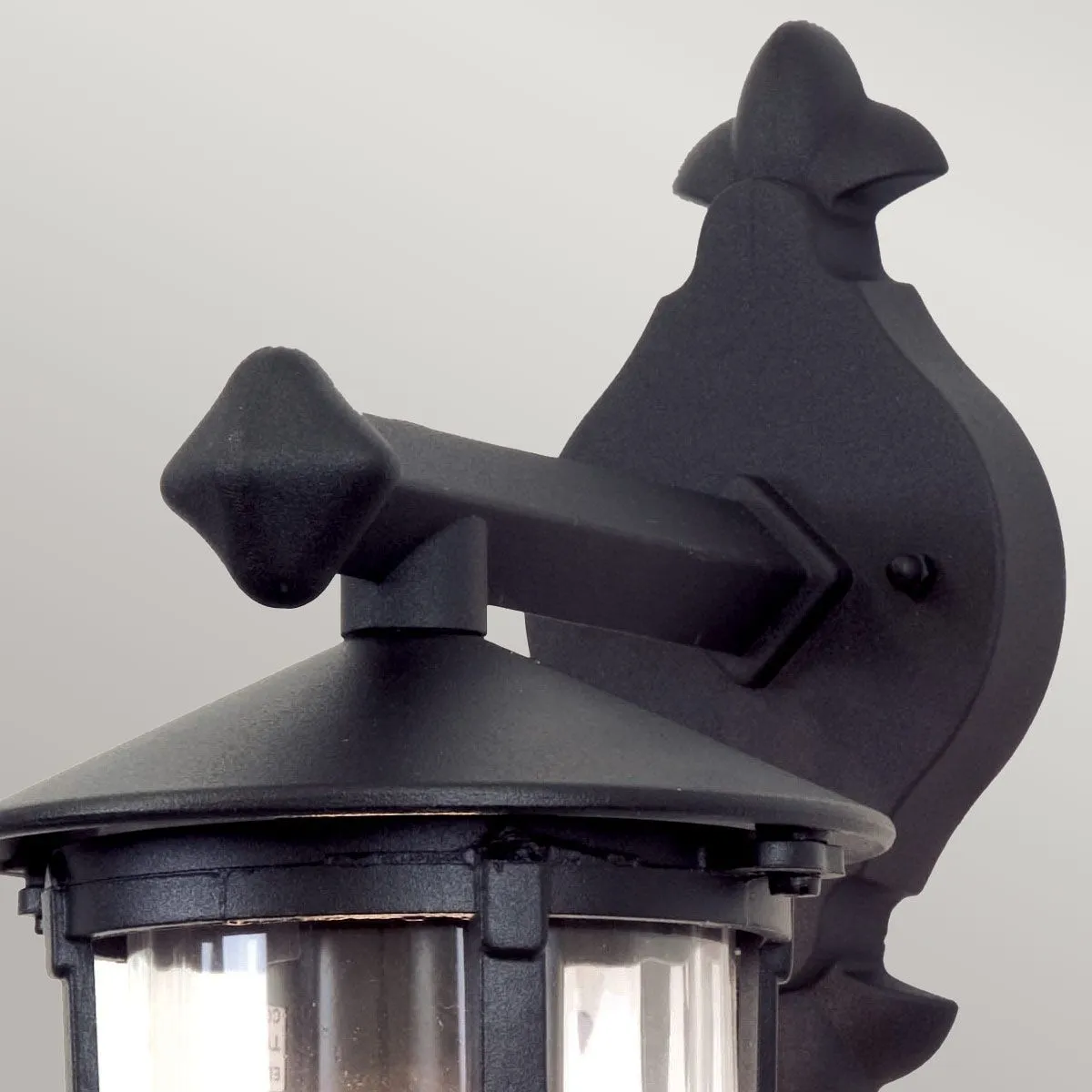 Hereford Wall Down Lantern | Black