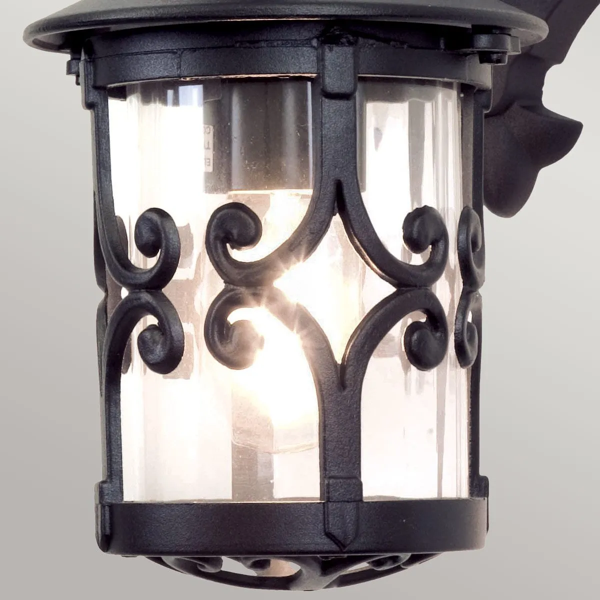 Hereford Wall Down Lantern | Black