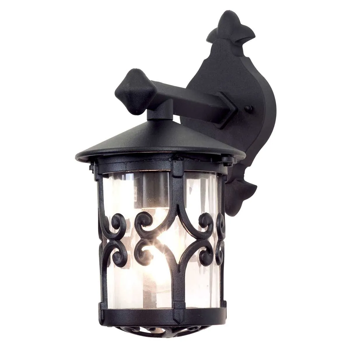Hereford Wall Down Lantern | Black