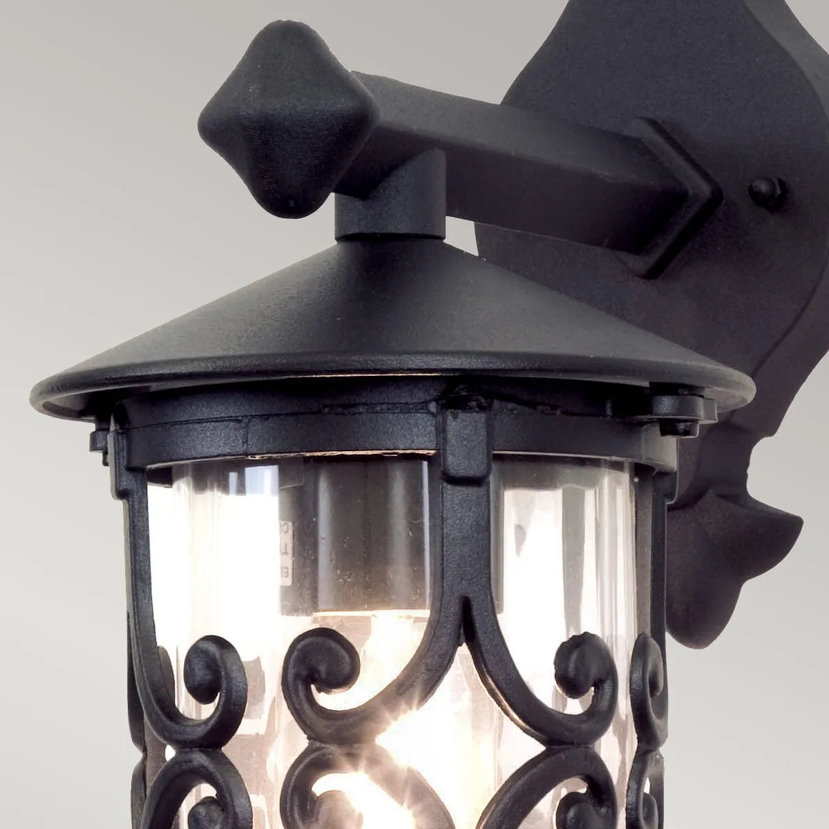 Hereford Wall Down Lantern | Black