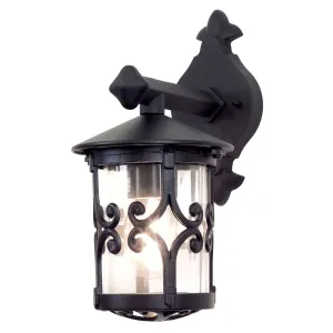 Hereford Wall Down Lantern | Black