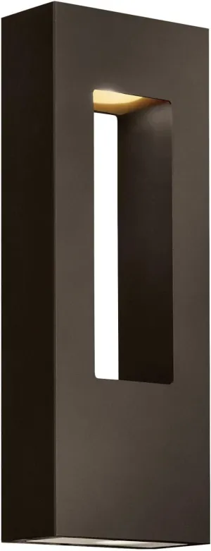 Hinkley Atlantis 1648BZ-LED Medium LED Wall Mount Lantern - Aluminum, Dark Sky Compliant, Integrated LED, 120v, Dimmable - Bronze