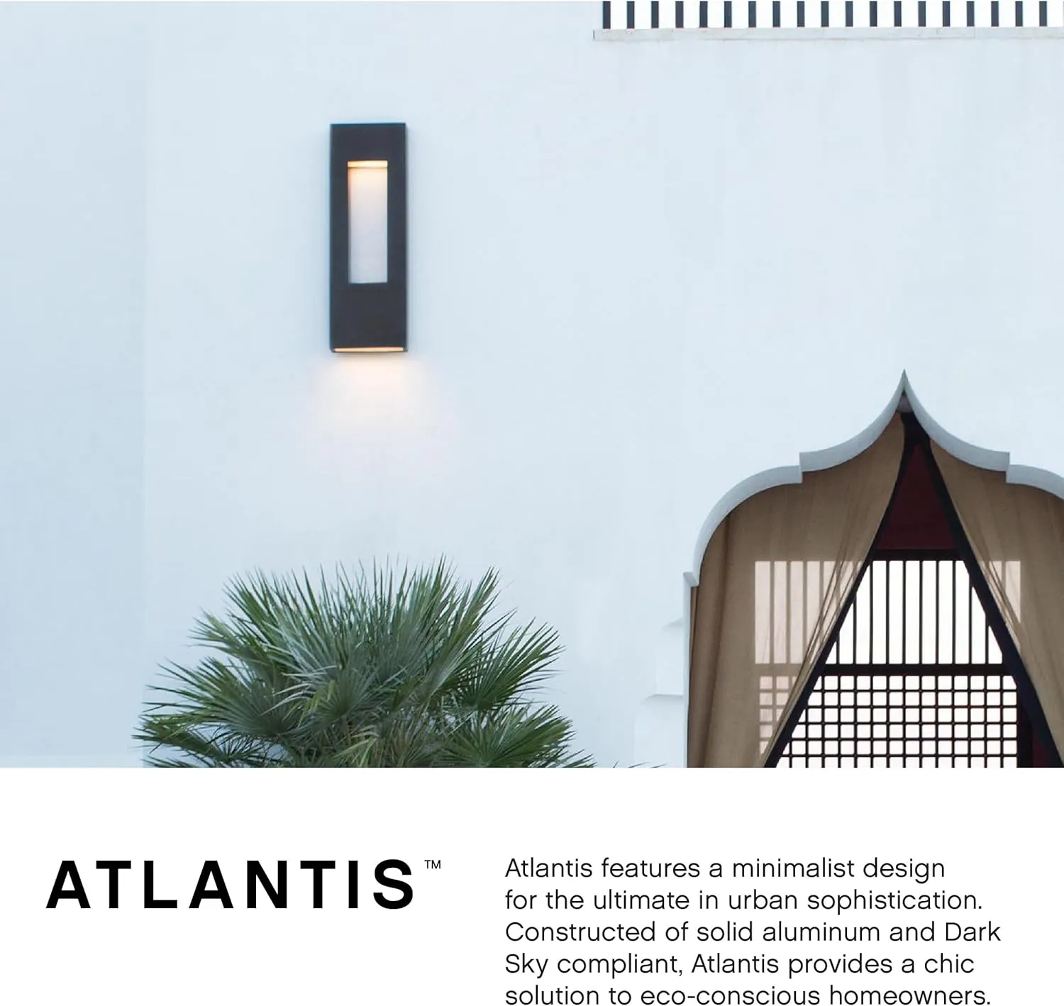 Hinkley Atlantis 1648BZ-LED Medium LED Wall Mount Lantern - Aluminum, Dark Sky Compliant, Integrated LED, 120v, Dimmable - Bronze