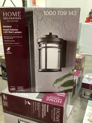 Home Decoratos Collection Black Outdoor LED Wall Lantern Sconce