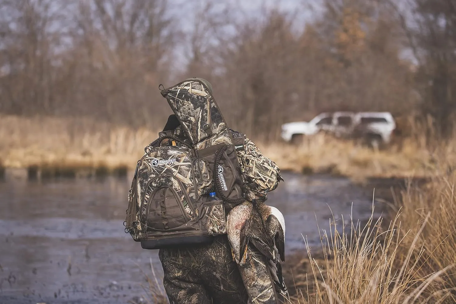 Hunting Backpack/Bag, Durable Duck Hunting Bag with Waist Belt & Waterproof Bottom