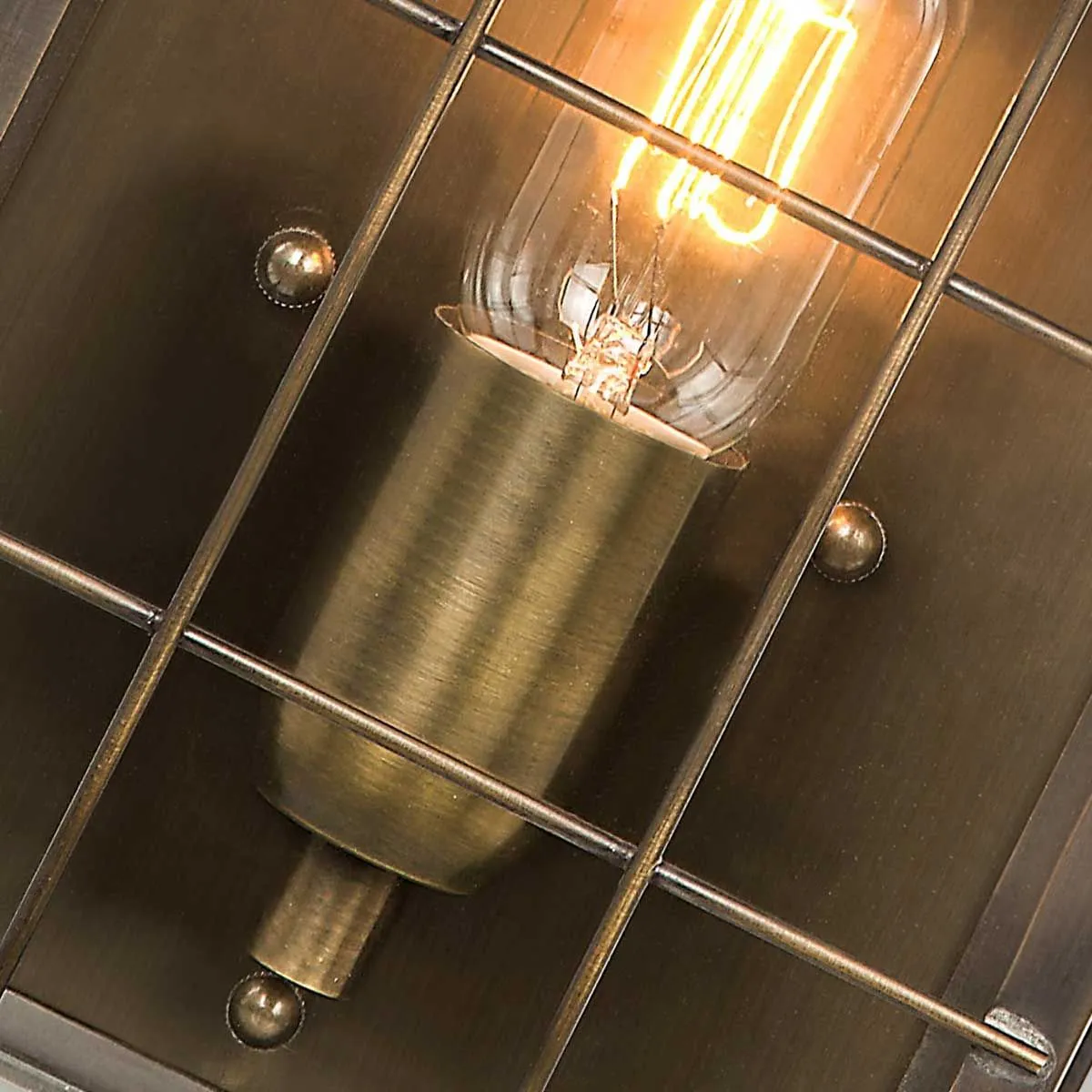 Hyde Park 1 Light Wall Lantern  | Aged Brass