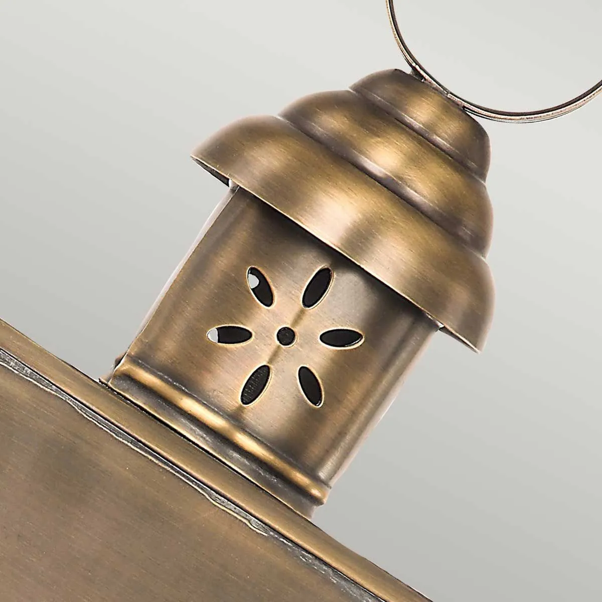 Hyde Park 1 Light Wall Lantern  | Aged Brass