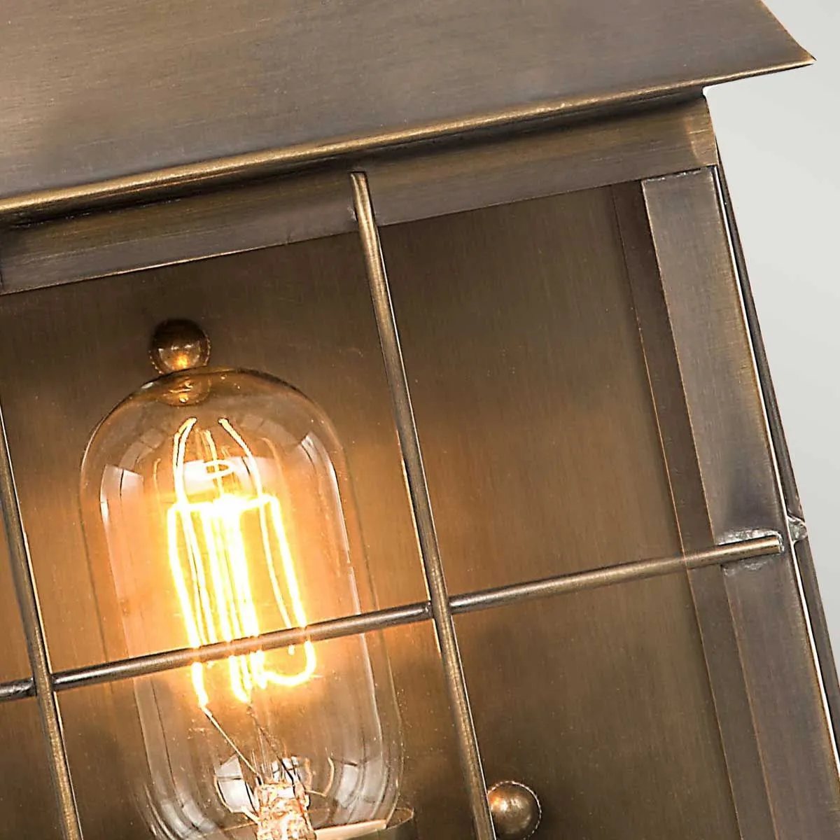 Hyde Park 1 Light Wall Lantern  | Aged Brass
