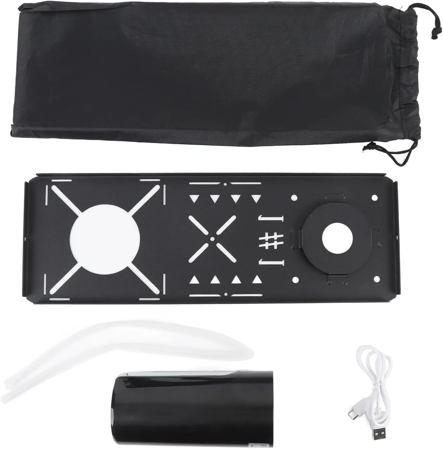 IGT Camping Table Electric Water Pump Mounting Board, Portable IGT Plate with Water Dispenser, 200 600 800 ml 3 Levels Water Output for Picnic, Camping, Backyard BBQ, Travel