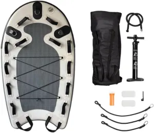 Inflatable bodyboard Water Rescue Sled Inflatable Floating Mat inflatable Jet Ski Sled Board for Professional Emergency Rescue by Lifeguards, Fire & Rescue, Big Wave Surfing