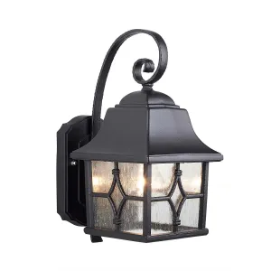 Kent 1 Light Wall Lantern | Black