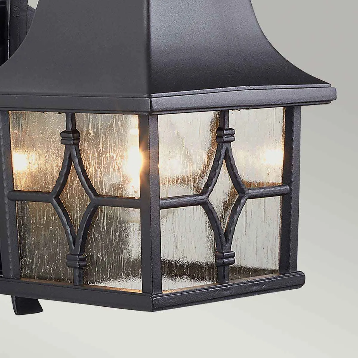 Kent 1 Light Wall Lantern | Black