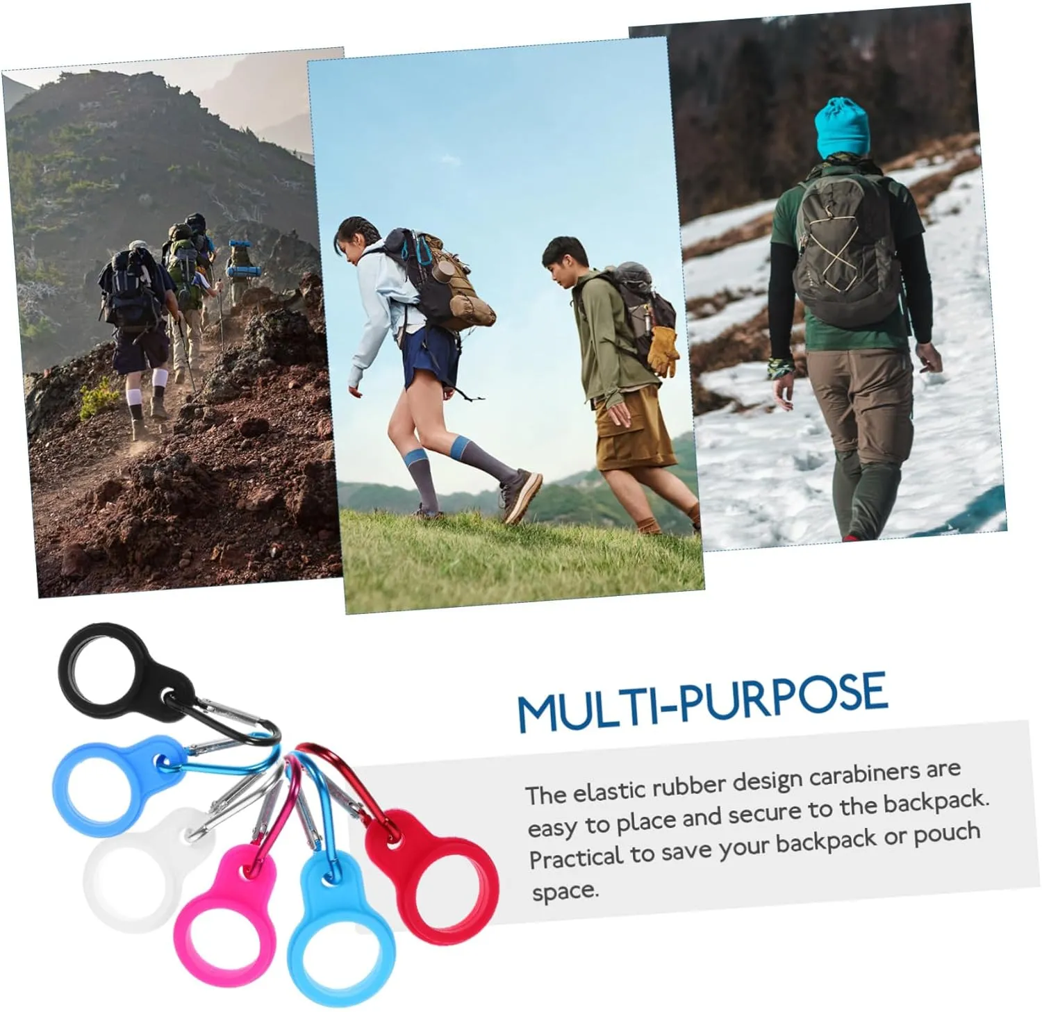 Kettle Buckle Protein Shaker Bottle Ring to Attach Water Bottle to Back Water Bottle Carabiner Bottle