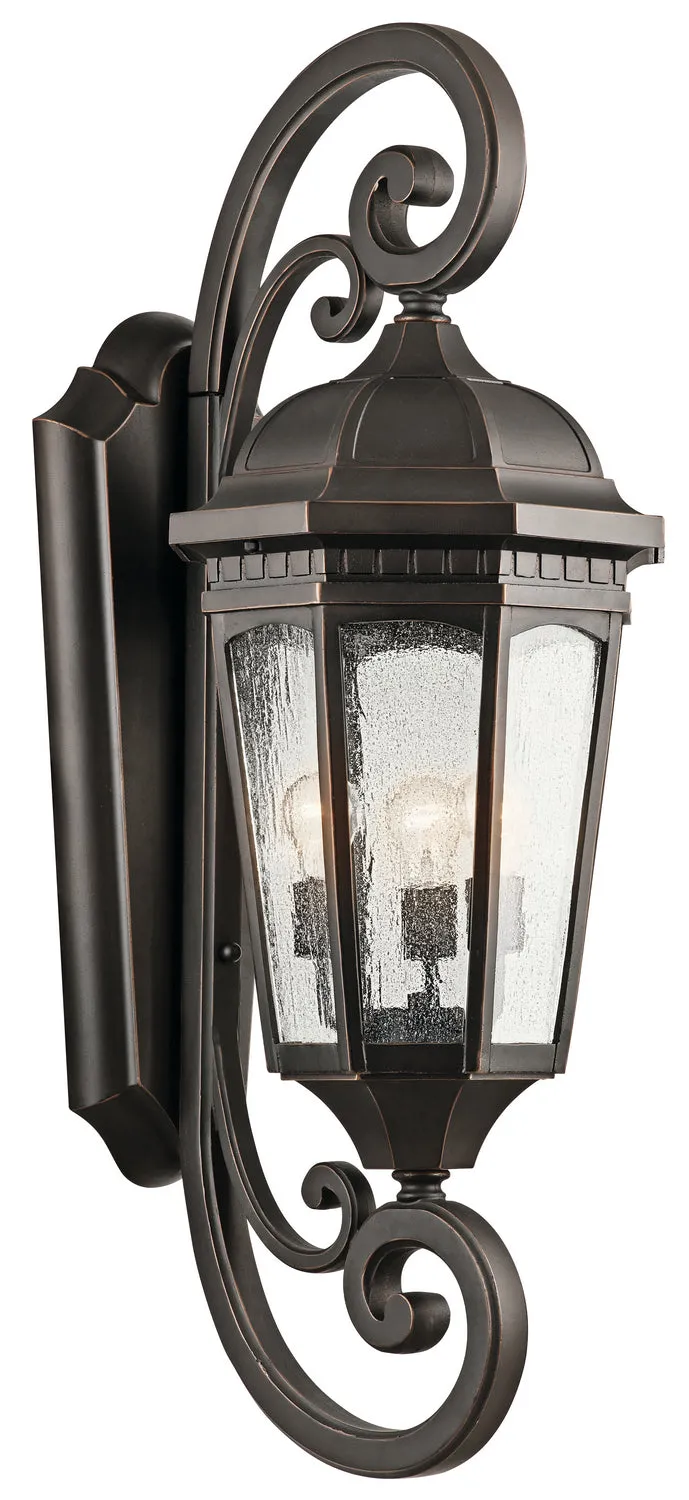 Kichler Three Light Outdoor Wall Mount