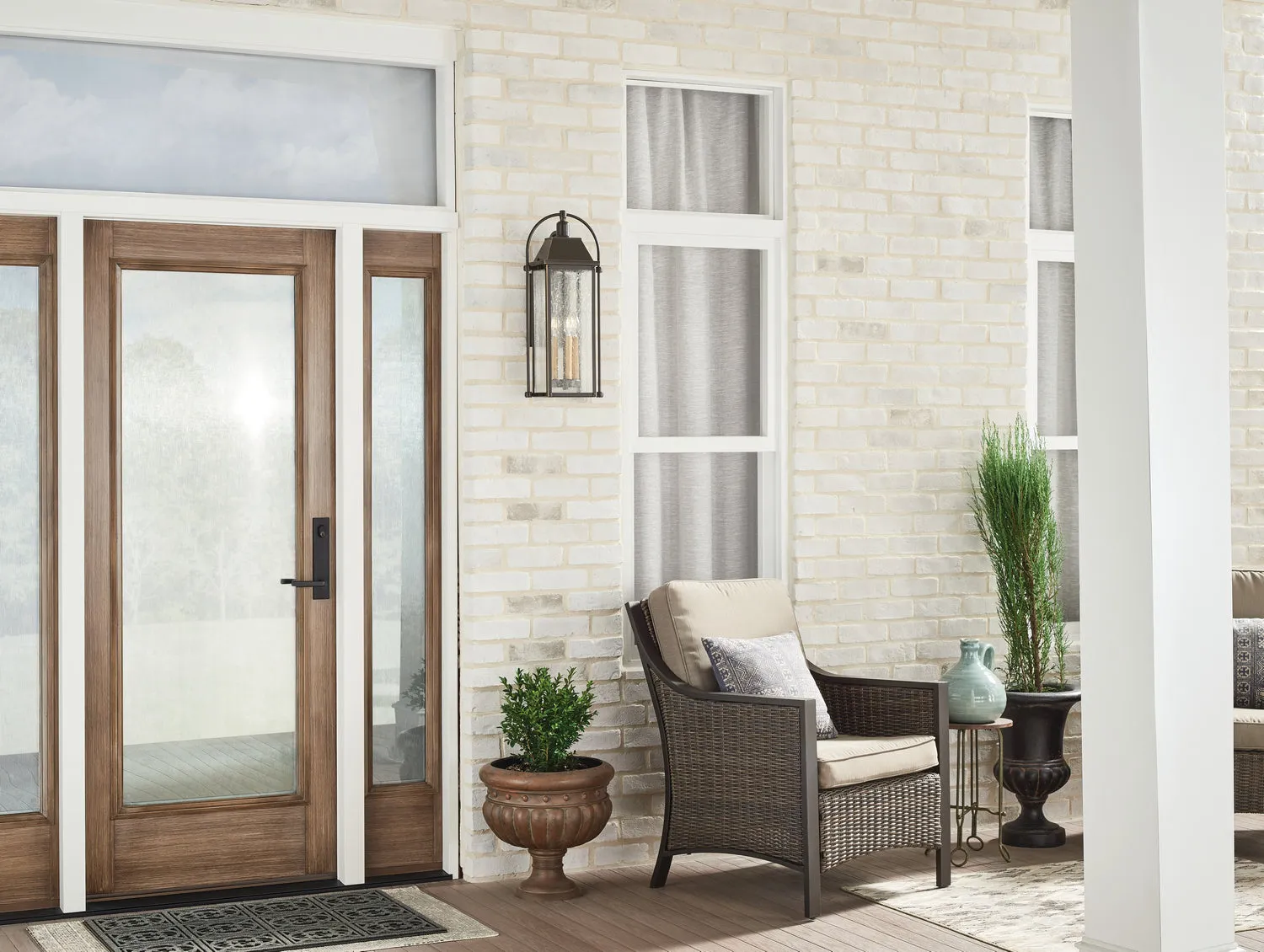 Kichler Three Light Outdoor Wall Mount