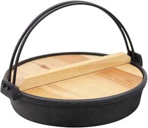 KICHOUSE Japanese Style Hot Pot Non-stick Frying Pan Lid Saucepan Set for Cooking