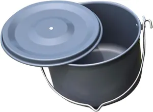 KICHOUSE Picnic Hanging Pot Camping Cookware Kit Outdoor Cooking Pot Lightweight Aluminum Easy Clean Non-Stick Surface Heat Evenly Portable Kitchen Accessory