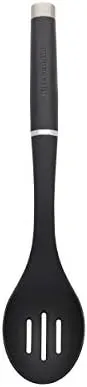 KitchenAid KO004OHOBA Gourmet Nylon Slotted Spoon, One Size, Black
