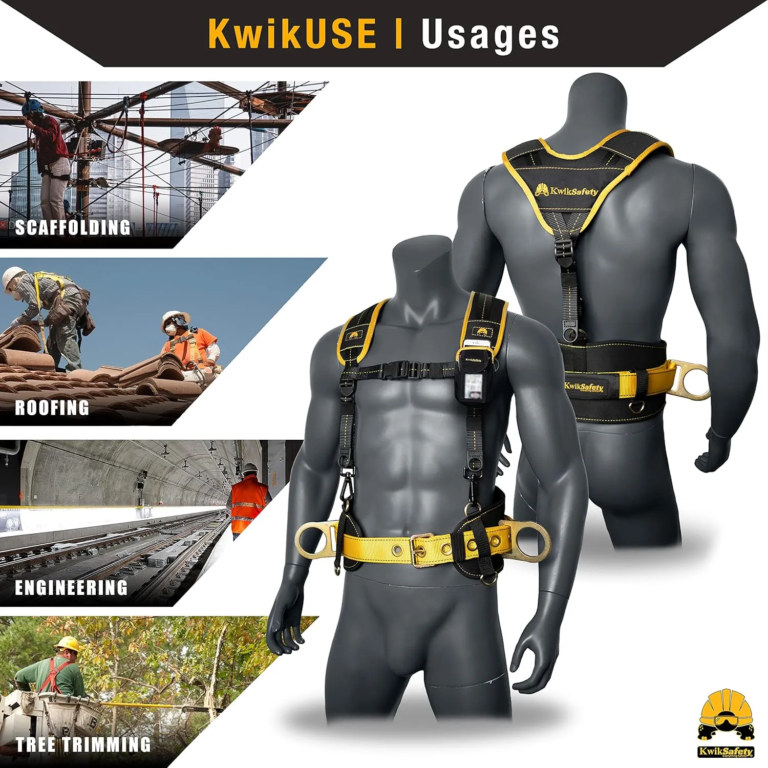 KwikSafety - Charlotte, NC - BEAVER TAIL Safety Belt for Positioning | Lineman Ironworker Cushioned Support