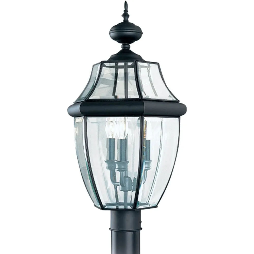 Lancaster Black LED Outdoor Post Lantern