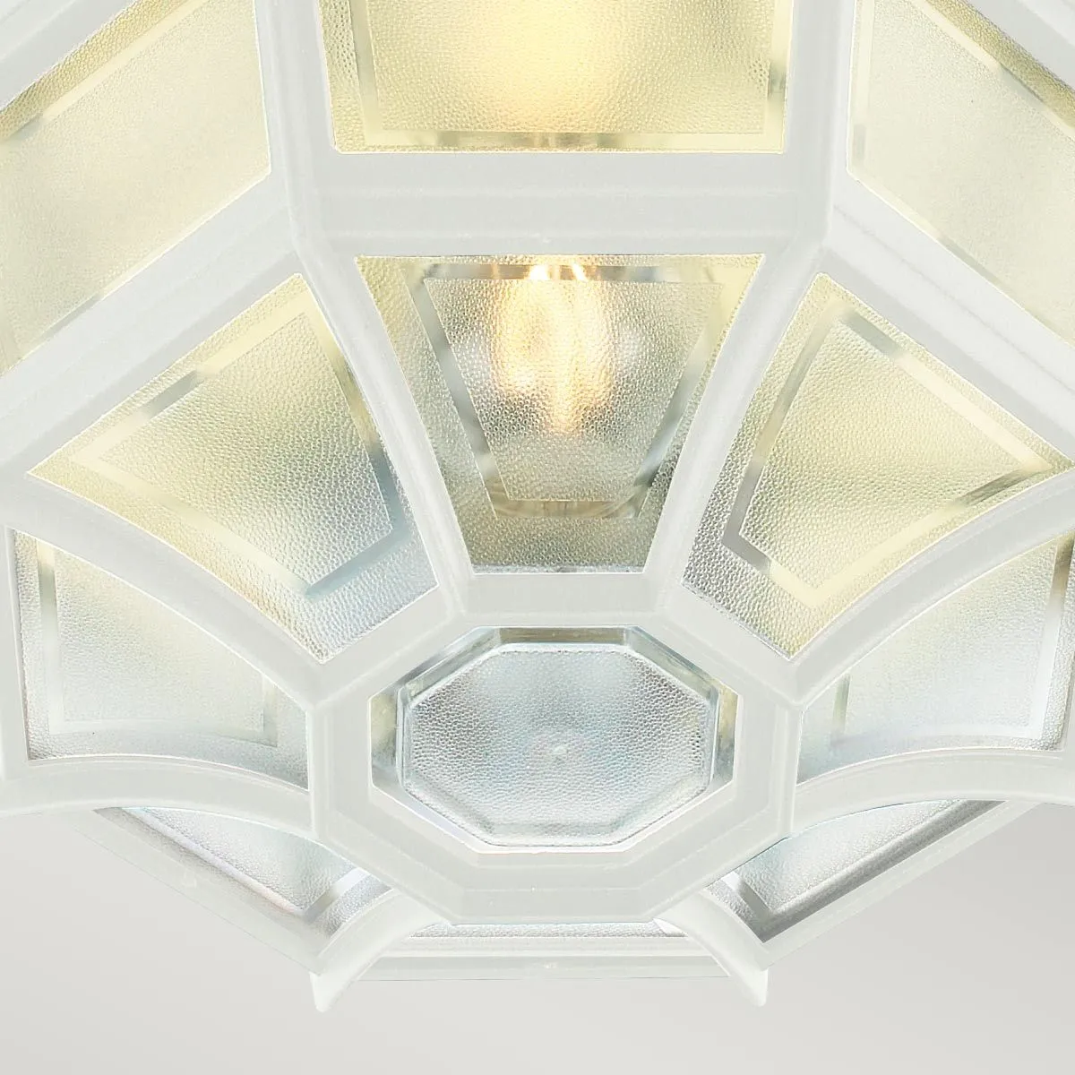 Latina 1 Light Ceiling Light White      | White