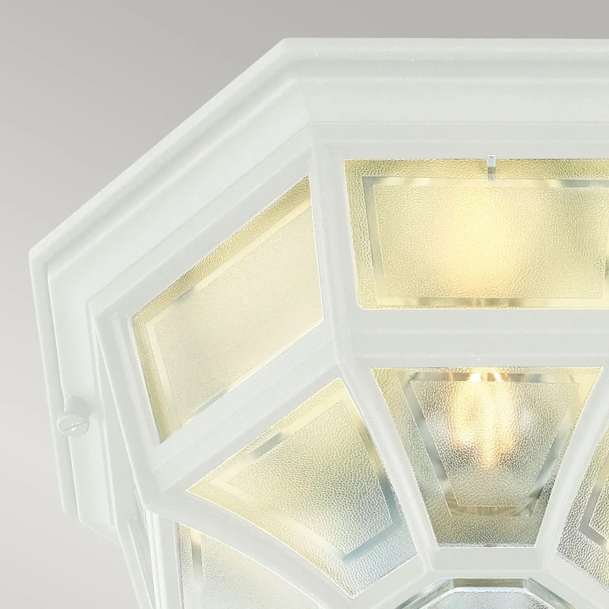 Latina 1 Light Ceiling Light White      | White
