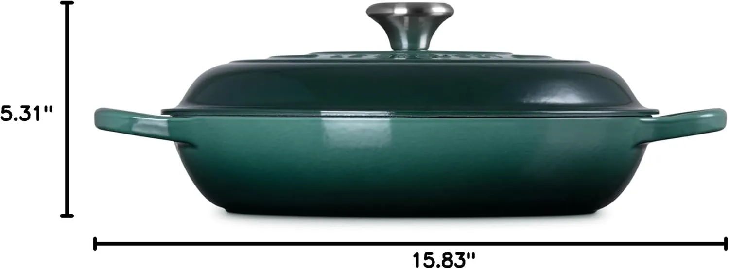 Le Creuset Enameled Cast Iron Signature Braiser, 3.5 qt., Artichaut
