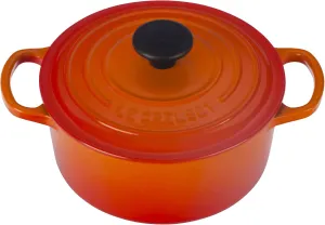 Le Creuset Enameled Cast Iron Signature Round Dutch Oven, 2 qt., Flame