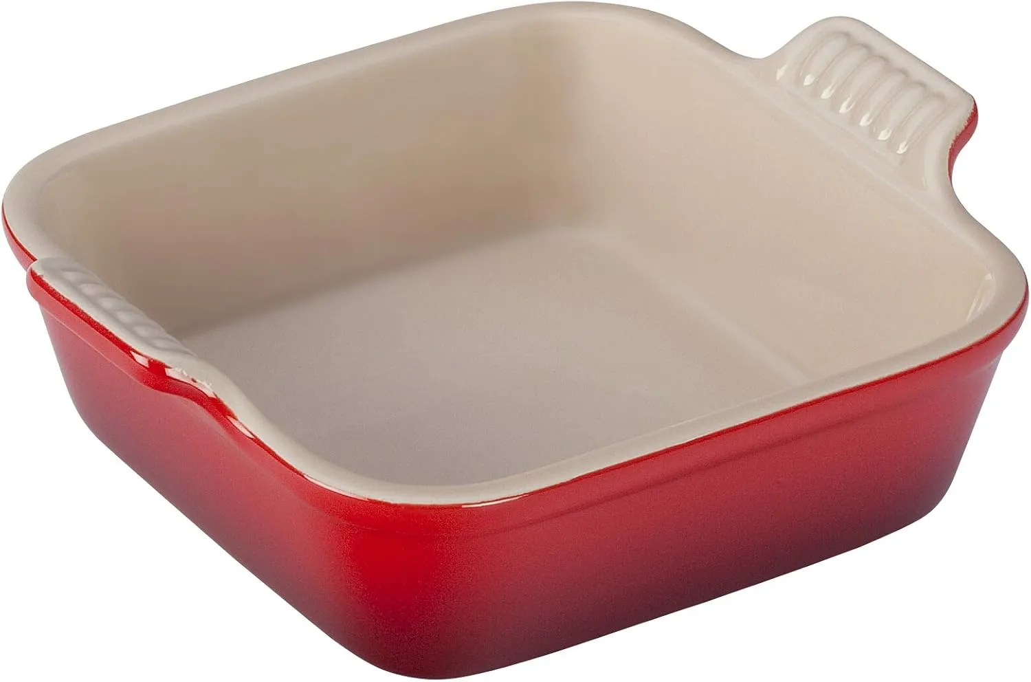 Le Creuset Heritage Square Stoneware Dish, 5-Inch, Cerise