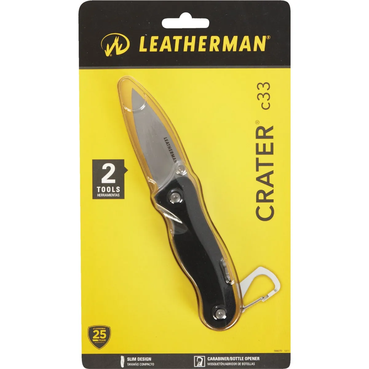 Leatherman Crater C33 2-In-1 Black Pocket Knife