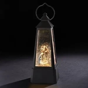 LED Lantern w/Holy Family