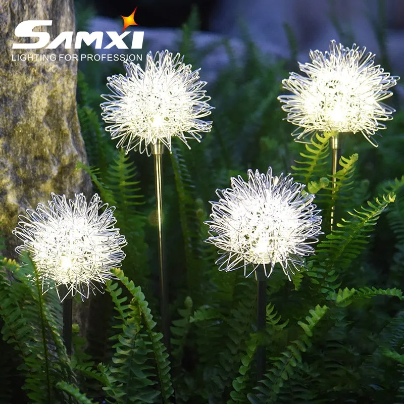 LED Solar Light Outdoor Dandelion Lights Garden Decoration String Lamp