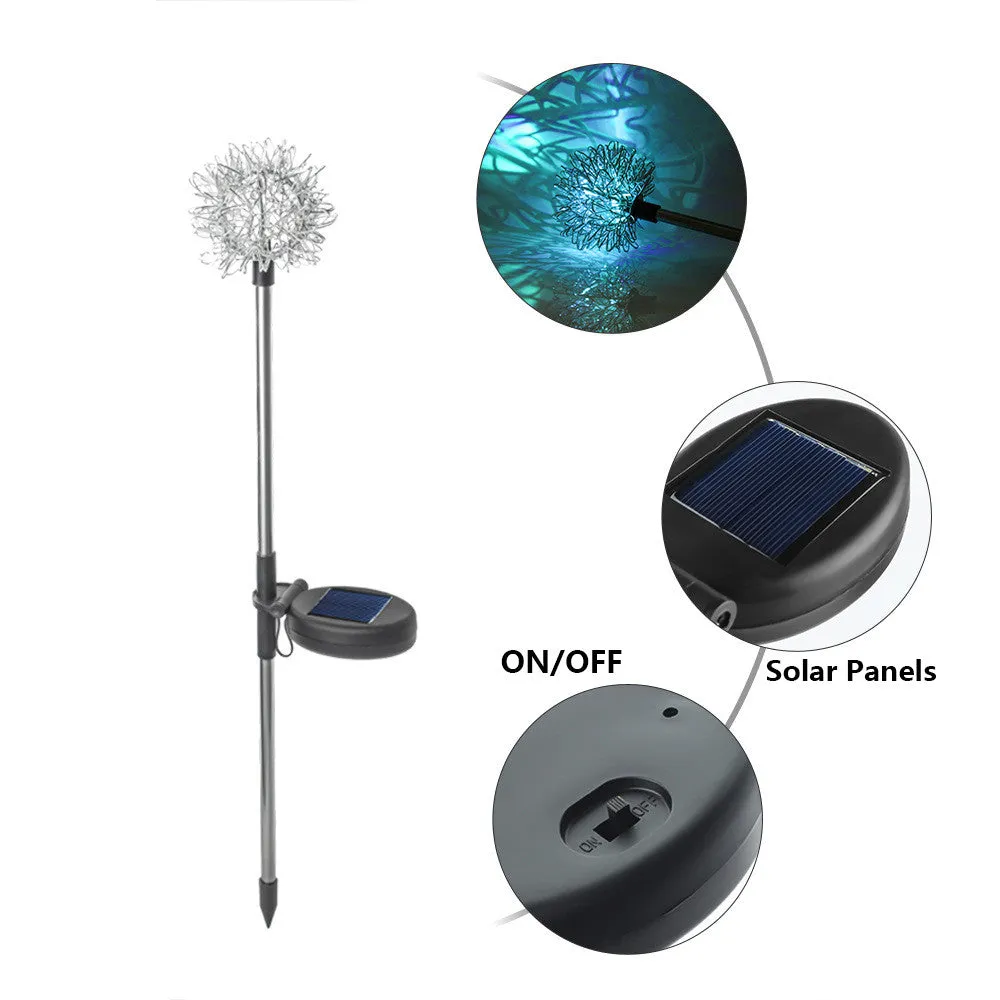 LED Solar Light Outdoor Dandelion Lights Garden Decoration String Lamp