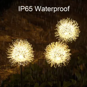 LED Solar Light Outdoor Dandelion Lights Garden Decoration String Lamp