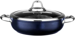 Leggno Master Titanium Nonstick Shallow Cookware 9.44 Inches (24 cm) Blue