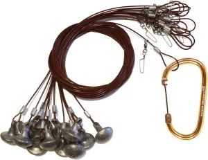 Lifetime Decoys Texas Rig 6ft 6oz Tangle-Free Steel Cable with Carabiner for Duck Decoy Rigs, Decoy Anchors for Duck Hunting