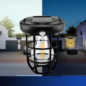 Lighting Easy-to-use Solar Outdoor,Solar &amp; 3 with Camping Lamp Solar Modes Quick turnaround Lights Camping Wall Lantern Motion Sensor, LED Waterproof Lights