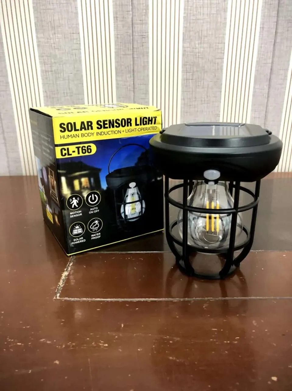 Lighting Easy-to-use Solar Outdoor,Solar &amp; 3 with Camping Lamp Solar Modes Quick turnaround Lights Camping Wall Lantern Motion Sensor, LED Waterproof Lights