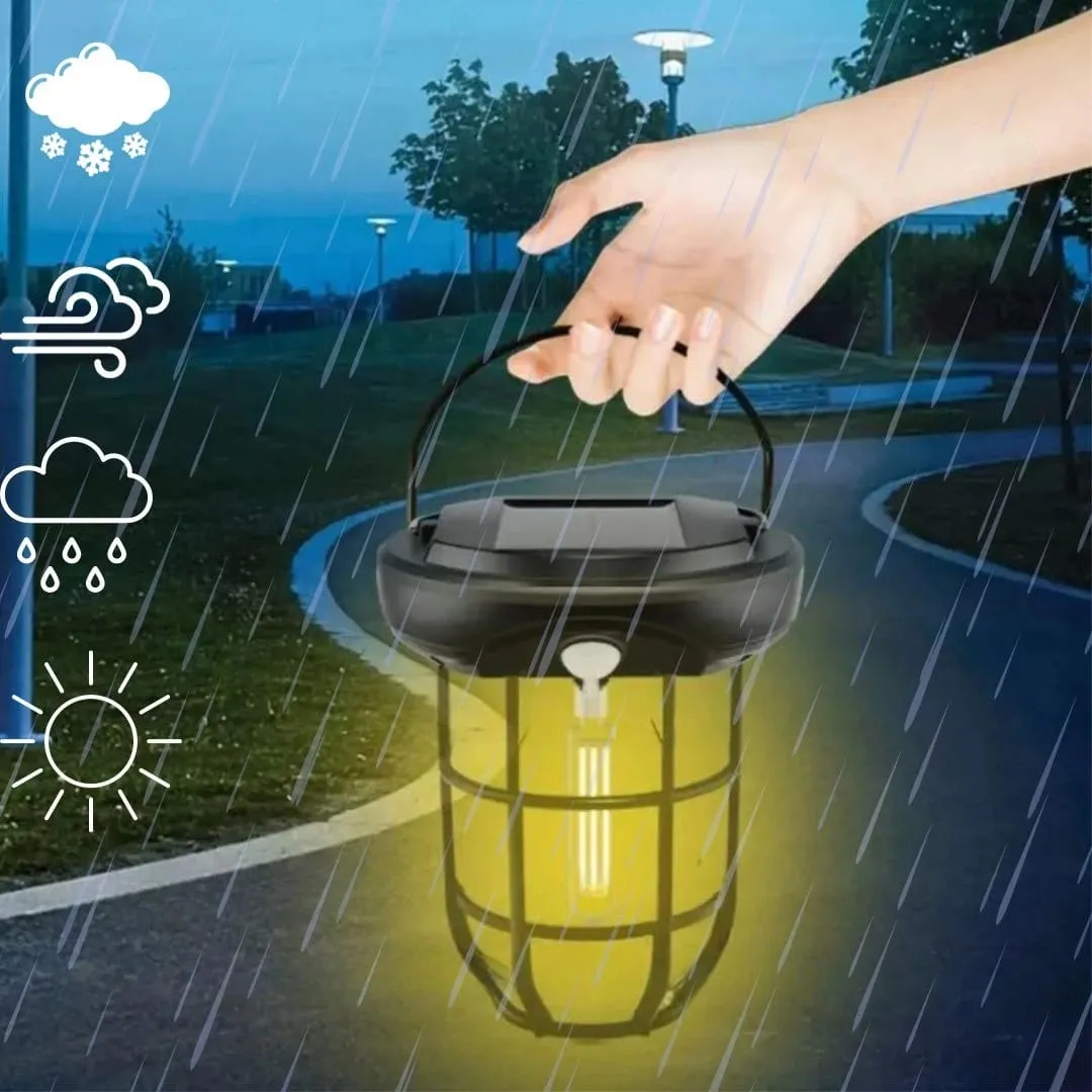Lighting Easy-to-use Solar Outdoor,Solar &amp; 3 with Camping Lamp Solar Modes Quick turnaround Lights Camping Wall Lantern Motion Sensor, LED Waterproof Lights