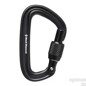 LiteForge Screwgate - black, locking carabiner